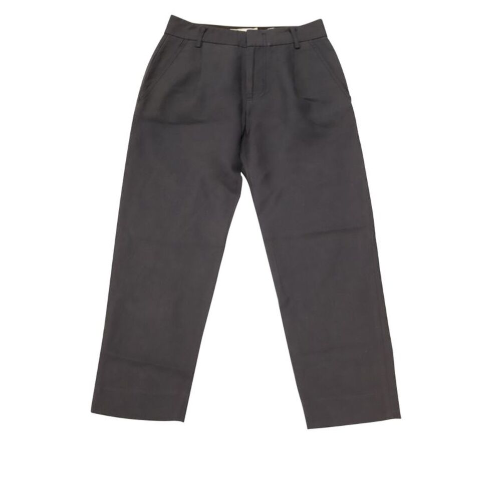 Vince Slim Fit Trousers in Navy Blue Linen
